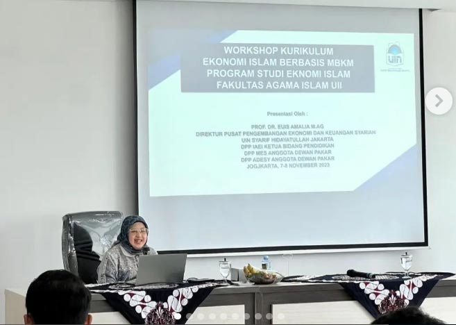 Workshop Kurikulum Ekonomi Syariah Integrasi KKNI, MBKM, dan OBE di Universitas Islam Indonesia (UII) Yogyakarta