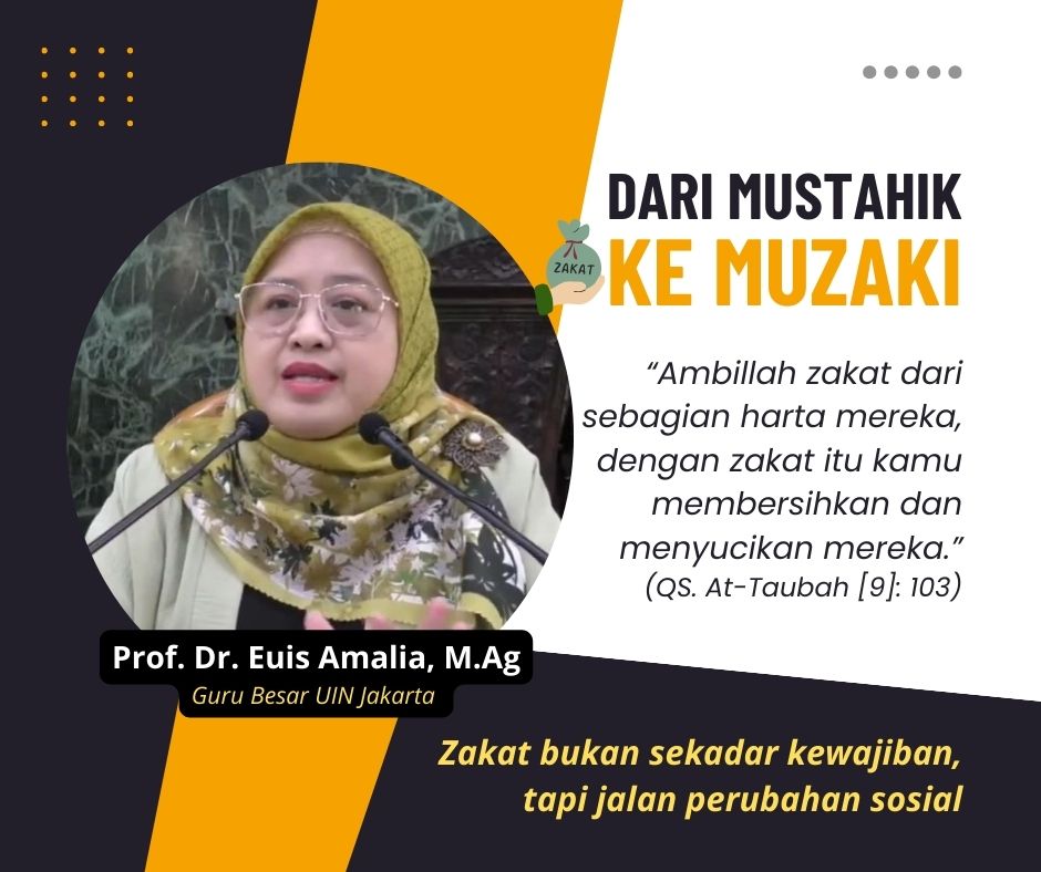 Prof Euis, Guru Besar UIN Jakarta, beri ceramah seputar Zakat Kuliah Dhuha di Masjid Sunda Kelapa Menteng,