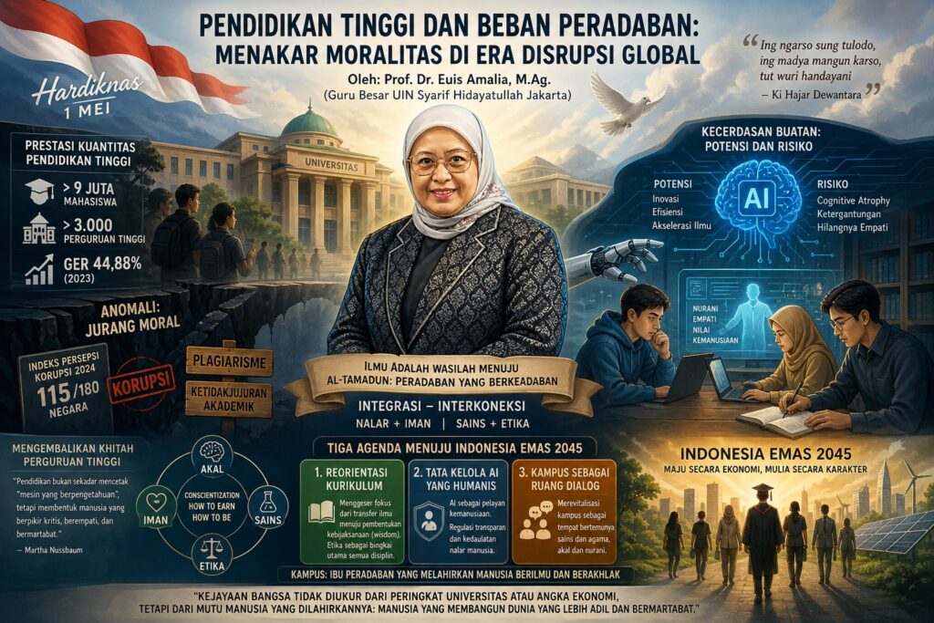 Pendidikan Tinggi dan Beban Peradaban: Menakar Moralitas di Era Disrupsi Global Pendidikan Tinggi dan Beban Peradaban: Menakar Moralitas di Era Disrupsi Global