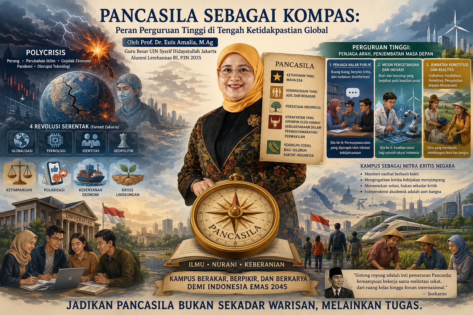 Asst. Prof. Dr. Euis Amalia, M.Ag - Pancasila sebagai Kompas