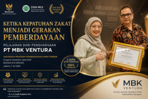 Home PT MBK Ventura Raih Penghargaan Zakat Berdampak untuk Pemberdayaan UMKM