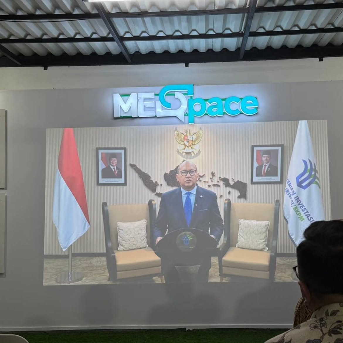 Suasana kegiatan peresmian kantor MES